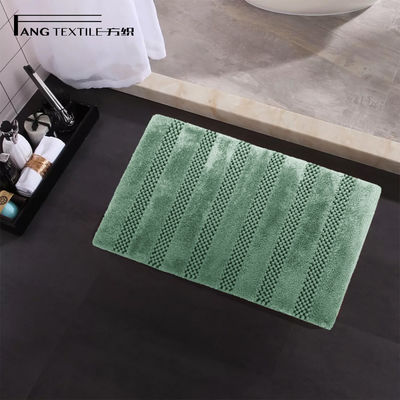 Antibacterial 0.8 Inch Pile Shaggy Chenille Bathroom Rugs