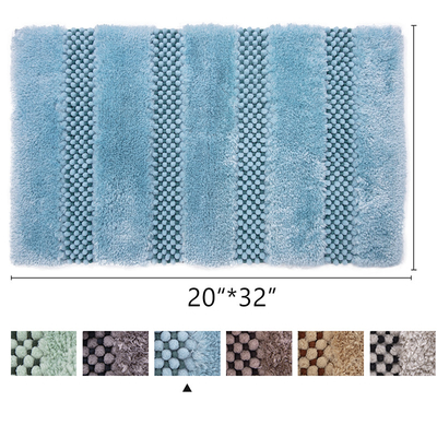 OEKO-TEX Non Shedding Shaggy Microfiber Chenille Tafts Bath Mat